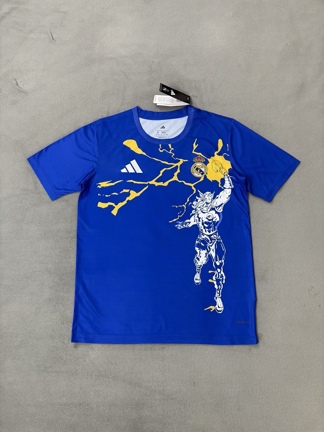 AAA Quality Real Madrid 25/26 Special Blue/White/Yellow Jersey